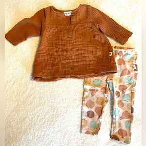 Kids Brown and Multicolor Matching Set